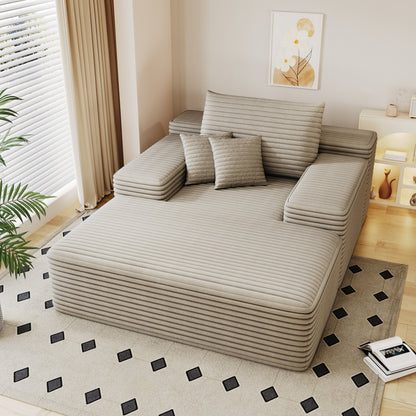 Divano letto imbottito oversize Nebula, divani letto imbottiti Cloud per una lettura e un relax confortevoli