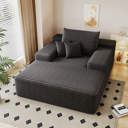 Divano letto imbottito oversize Nebula, divani letto imbottiti Cloud per una lettura e un relax confortevoli