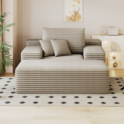 Divano letto imbottito oversize Nebula, divani letto imbottiti Cloud per una lettura e un relax confortevoli