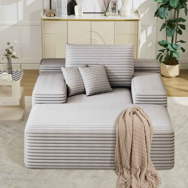 Divano letto imbottito oversize Nebula, divani letto imbottiti Cloud per una lettura e un relax confortevoli