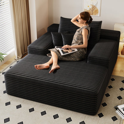 Divano letto imbottito oversize Nebula, divani letto imbottiti Cloud per una lettura e un relax confortevoli