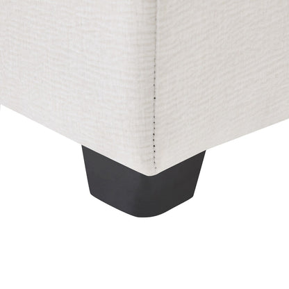 Divano componibile moderno Nestfair a forma di L, 5 posti, in ciniglia, con 2 cuscini inclusi