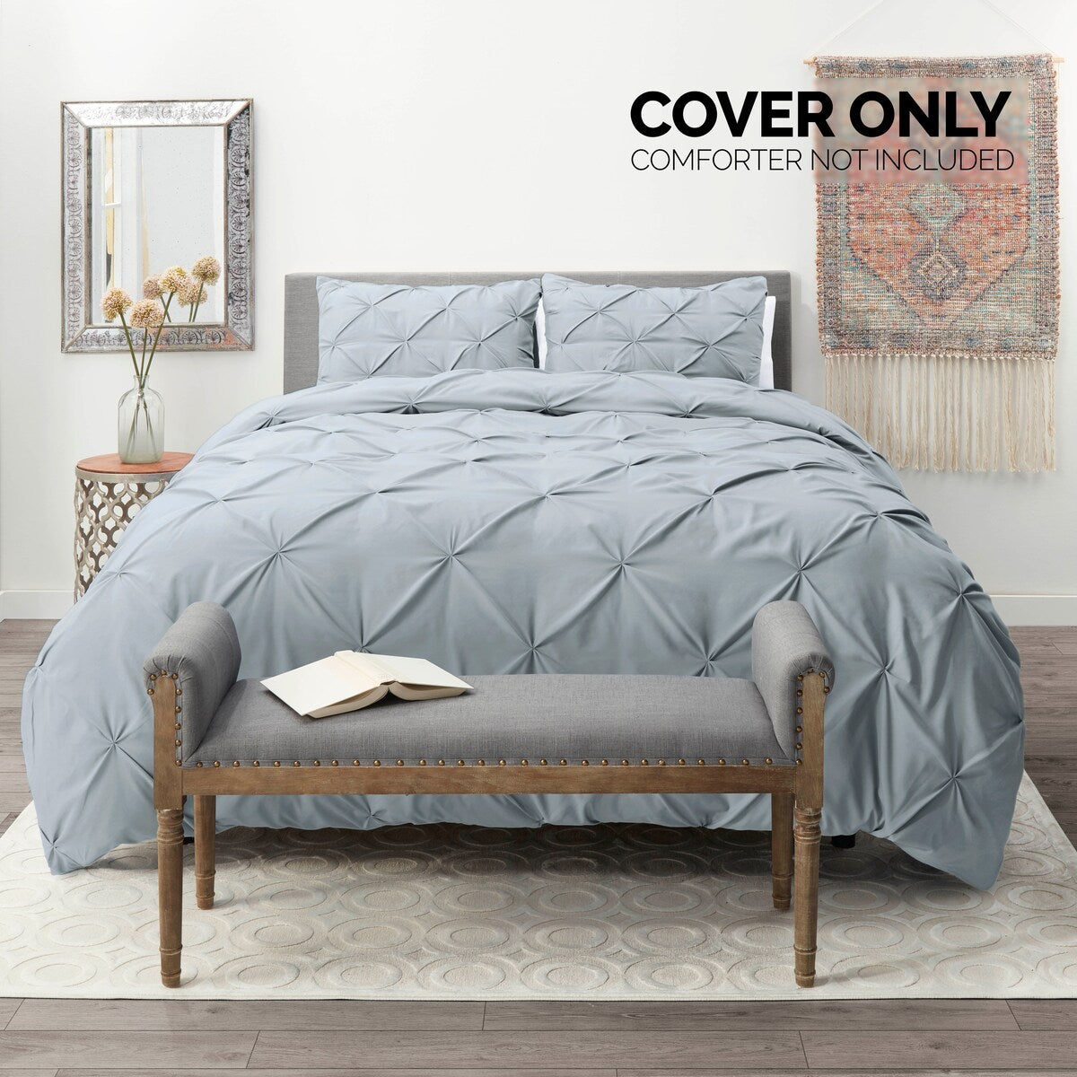 Set copripiumino Nestl Pinch Pleat 3 pezzi