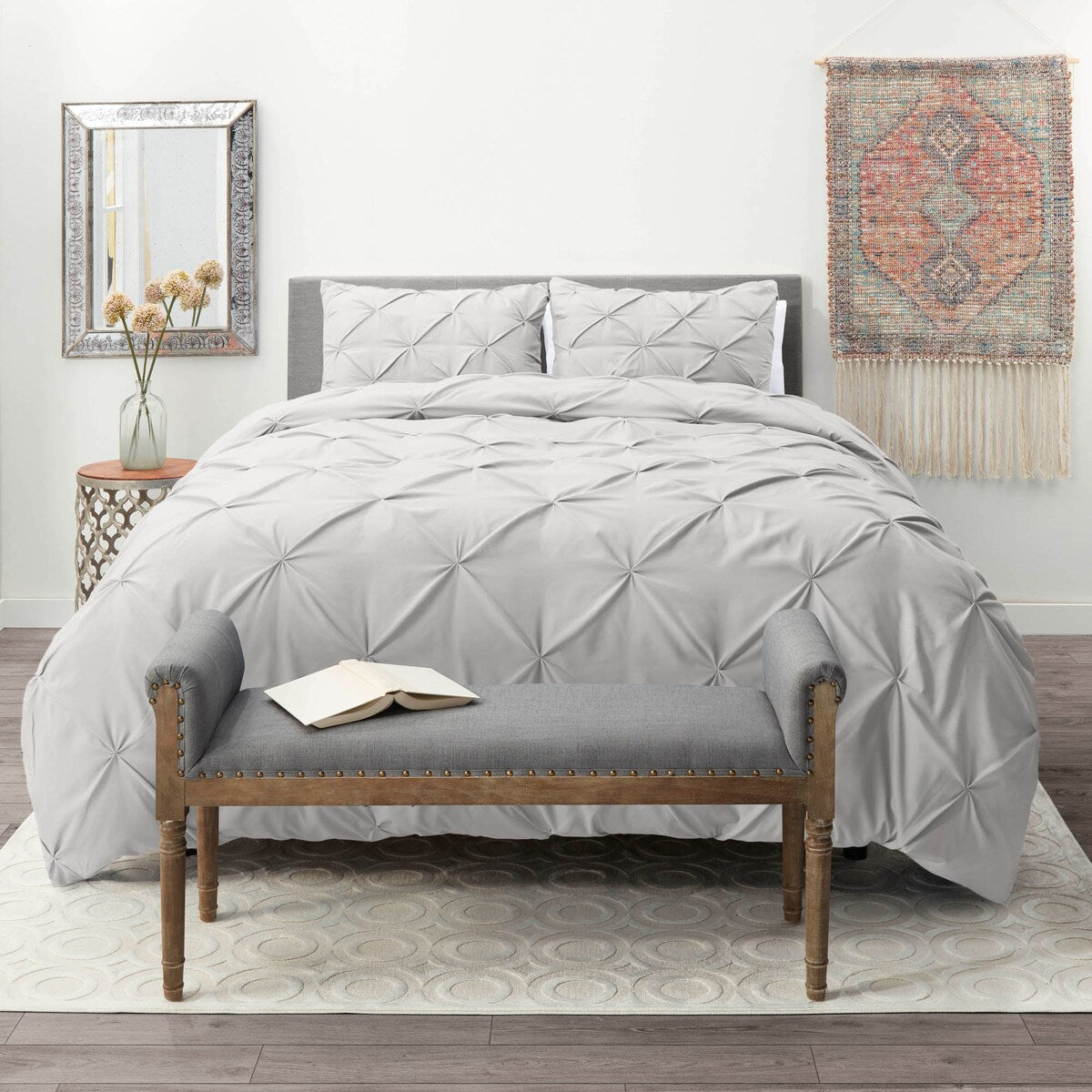 Set copripiumino Nestl Pinch Pleat 3 pezzi