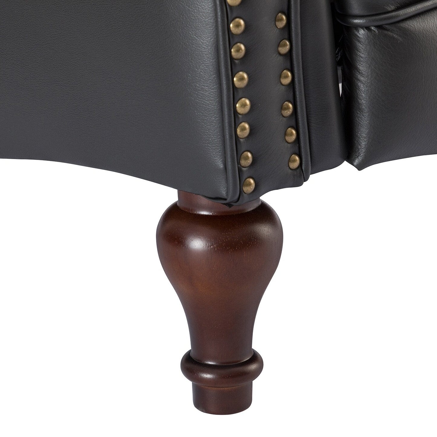 Poltrona reclinabile Nestor Mid Century in vera pelle con gambe in legno massello di HULALA HOME