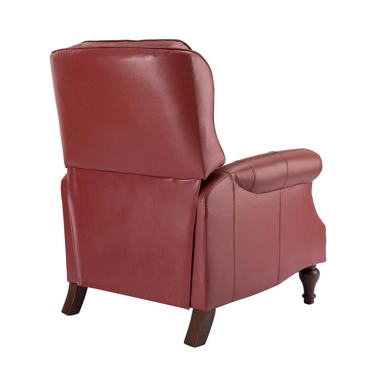 Poltrona reclinabile Nestor Mid Century in vera pelle con gambe in legno massello di HULALA HOME