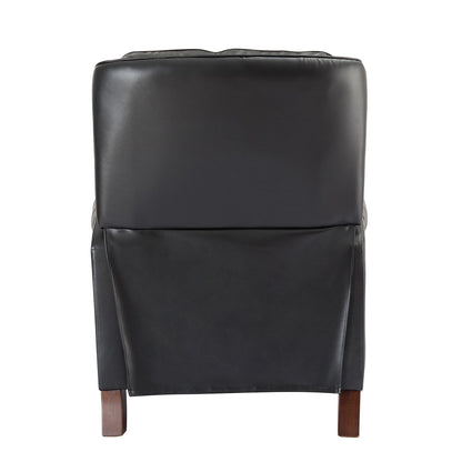 Poltrona reclinabile Nestor Mid Century in vera pelle con gambe in legno massello di HULALA HOME