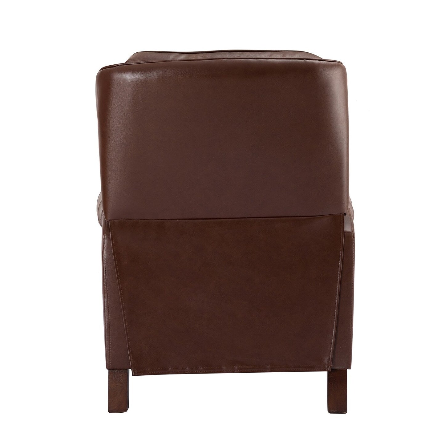 Poltrona reclinabile Nestor Mid Century in vera pelle con gambe in legno massello di HULALA HOME