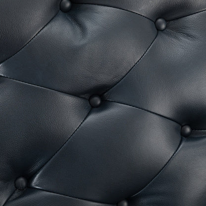 Poltrona reclinabile Nestor Mid Century in vera pelle con gambe in legno massello di HULALA HOME