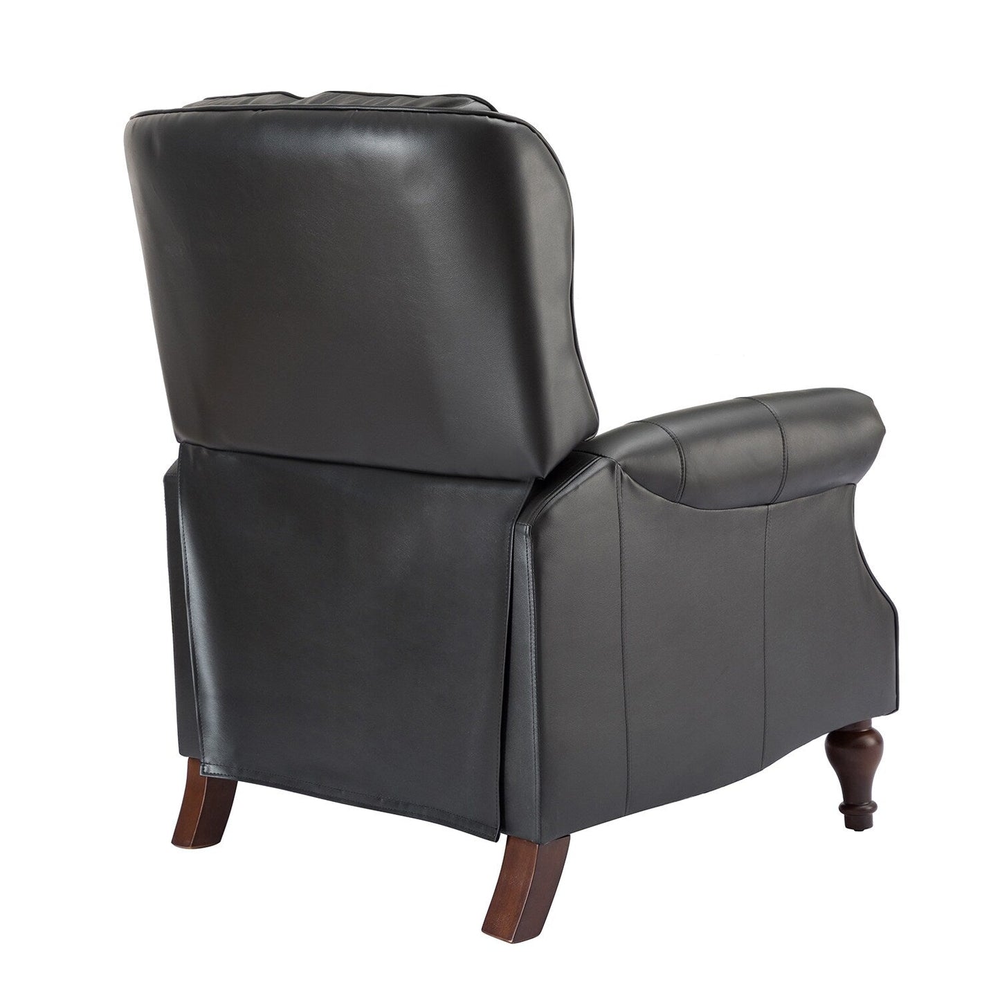 Poltrona reclinabile Nestor Mid Century in vera pelle con gambe in legno massello di HULALA HOME