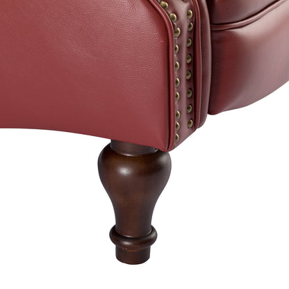 Poltrona reclinabile Nestor Mid Century in vera pelle con gambe in legno massello di HULALA HOME