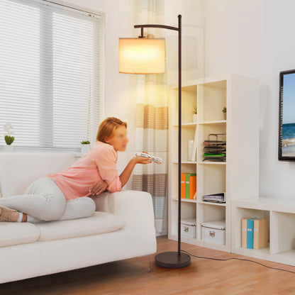 Lampada da terra ad arco Netin 66 con telecomando e paralume girevole