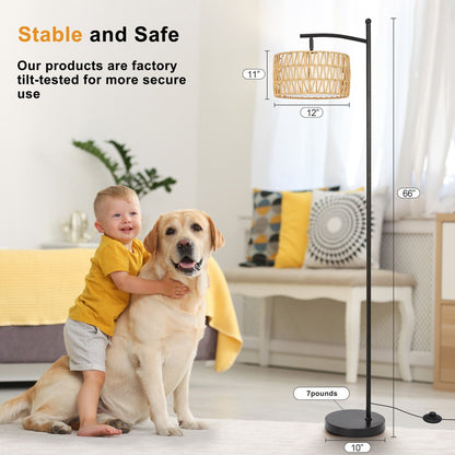 Lampada da terra ad arco a LED dimmerabile Netin 66 con telecomando - N/D