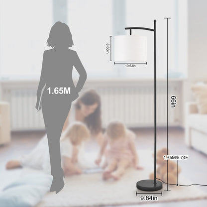 Lampada da terra ad arco a LED dimmerabile Netin 66 con telecomando - N/D