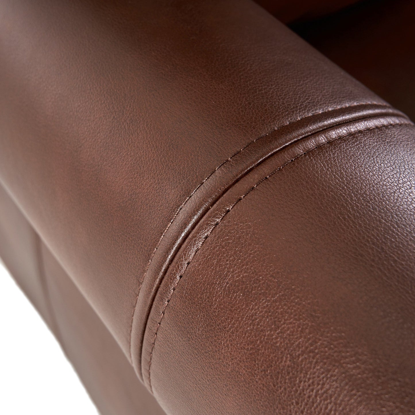 Poltrona reclinabile Neville bicolore in PU con schienale a spinta di Christopher Knight Home