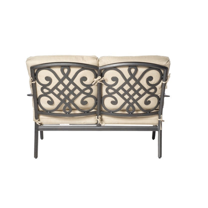 Set da giardino Newbury in alluminio pressofuso da 4 pezzi con seduta profonda