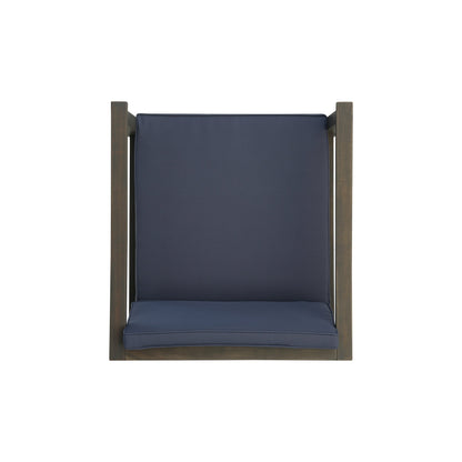 Sedie da esterno in legno di acacia con cuscini Newbury (set da 2) di Christopher Knight Home