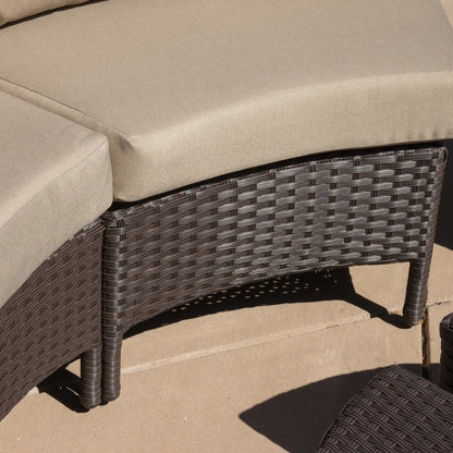 Set di divani componibili in vimini per tutte le stagioni Newton di Christopher Knight Home