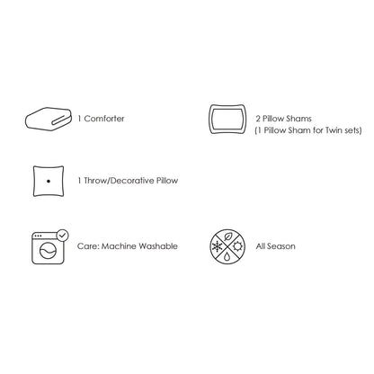 Set copripiumino in microfibra ALEX + BELLA Next Level grigio scuro/blu