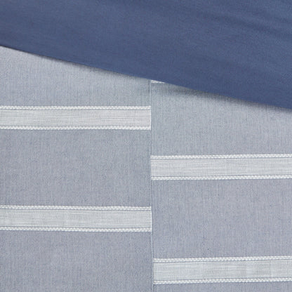 Set di piumoni oversize in cotone blu nobile di Madison Park Signature