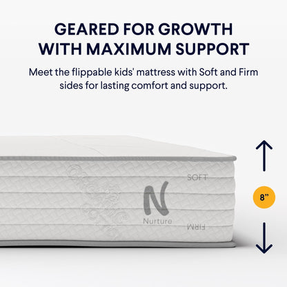 Materasso ribaltabile Nolah Nurture Kids con fodera in cotone