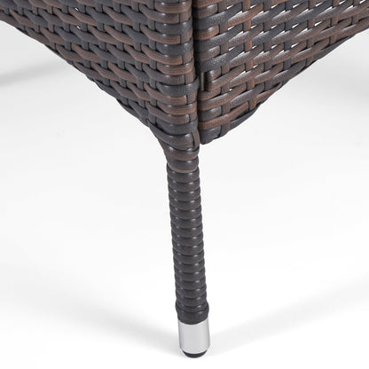 Set da pranzo espandibile Nora Outdoor da 7 pezzi in legno di acacia e vimini di Christopher Knight Home