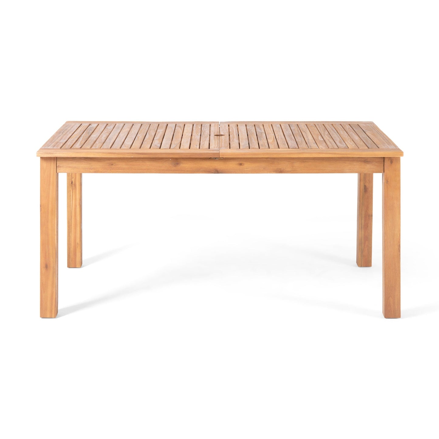 Set da pranzo espandibile Nora Outdoor da 7 pezzi in legno di acacia e vimini di Christopher Knight Home