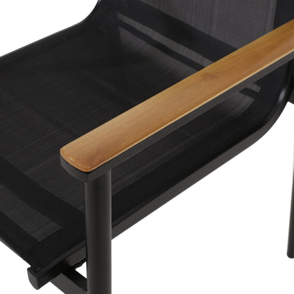 Set da pranzo da esterno Norcrest in rete e alluminio da 7 pezzi di Christopher Knight Home