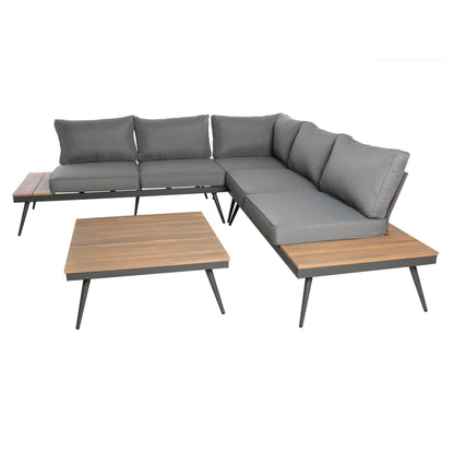 Set di divani da esterno a 5 posti a forma di V Norfolk di Christopher Knight Home