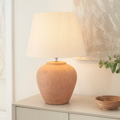 Lampada da tavolo rustica in ceramica Nourison 20