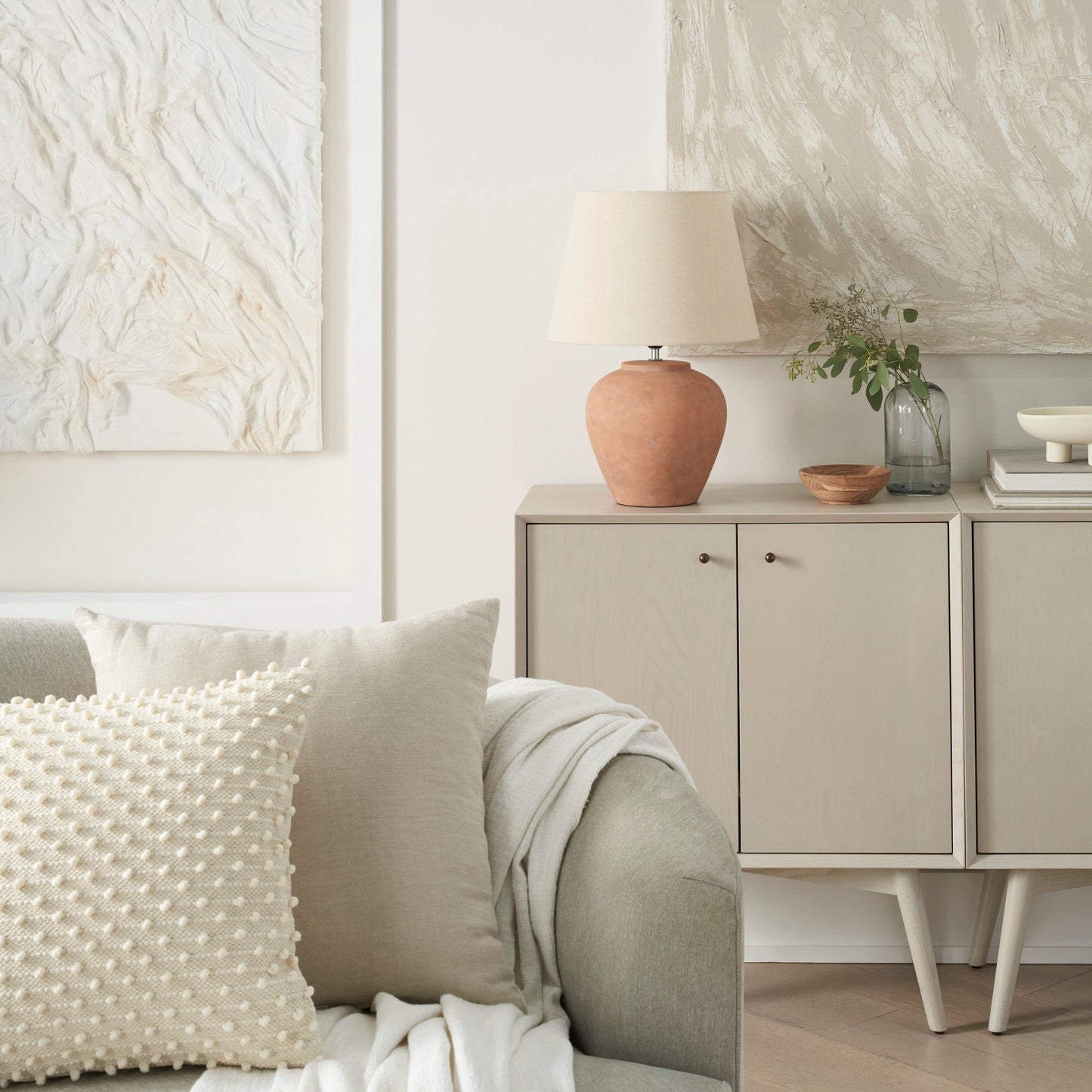 Lampada da tavolo rustica in ceramica Nourison 20