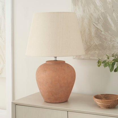 Lampada da tavolo rustica in ceramica Nourison 20