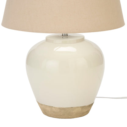 Lampada da tavolo rustica in ceramica Nourison 20
