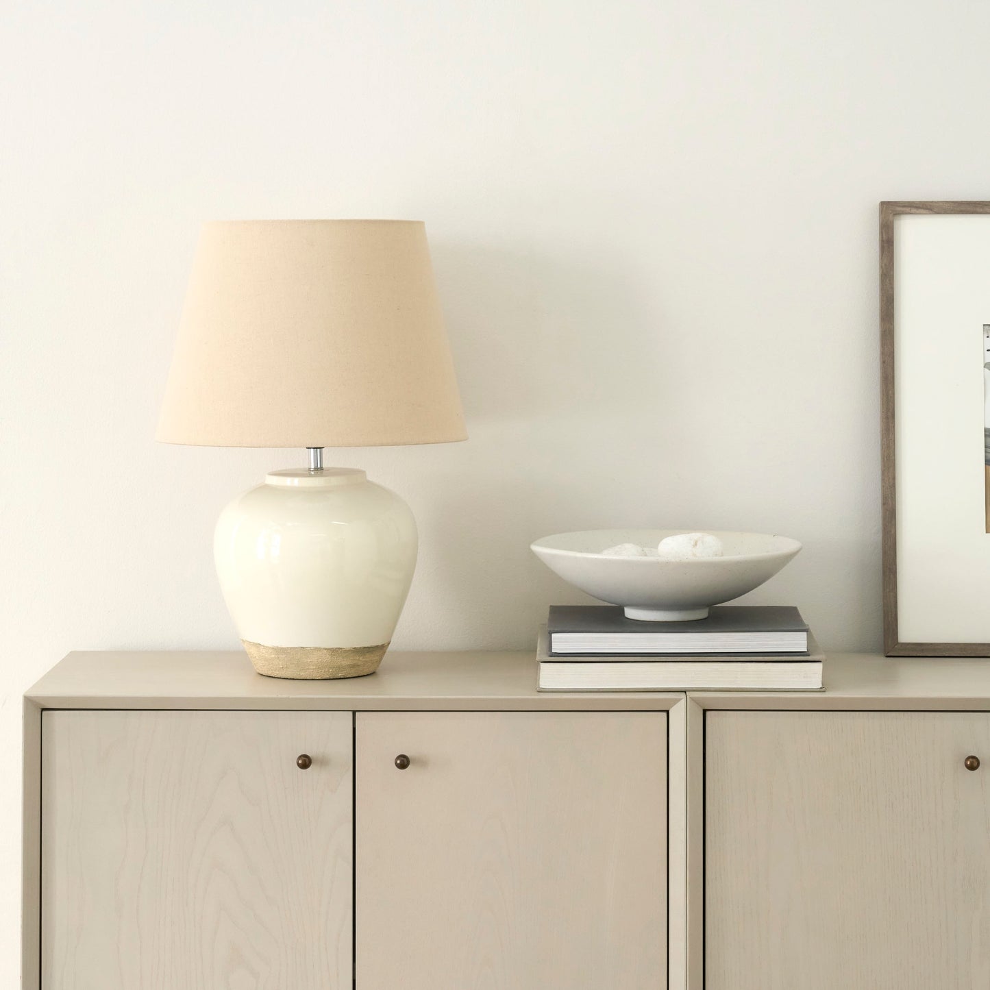 Lampada da tavolo rustica in ceramica Nourison 20