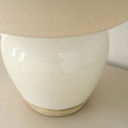 Lampada da tavolo rustica in ceramica Nourison 20