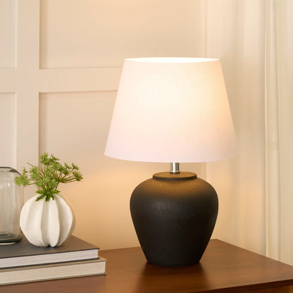 Lampada da tavolo rustica in ceramica Nourison 20