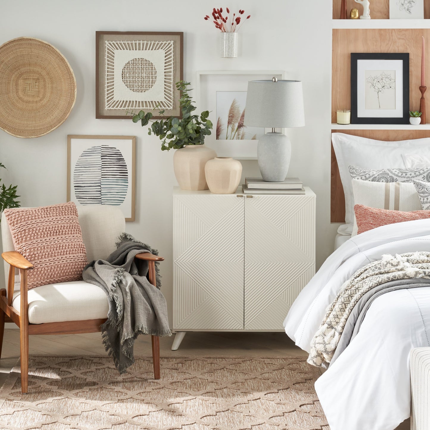 Lampada da tavolo in ceramica non smaltata Nourison 23