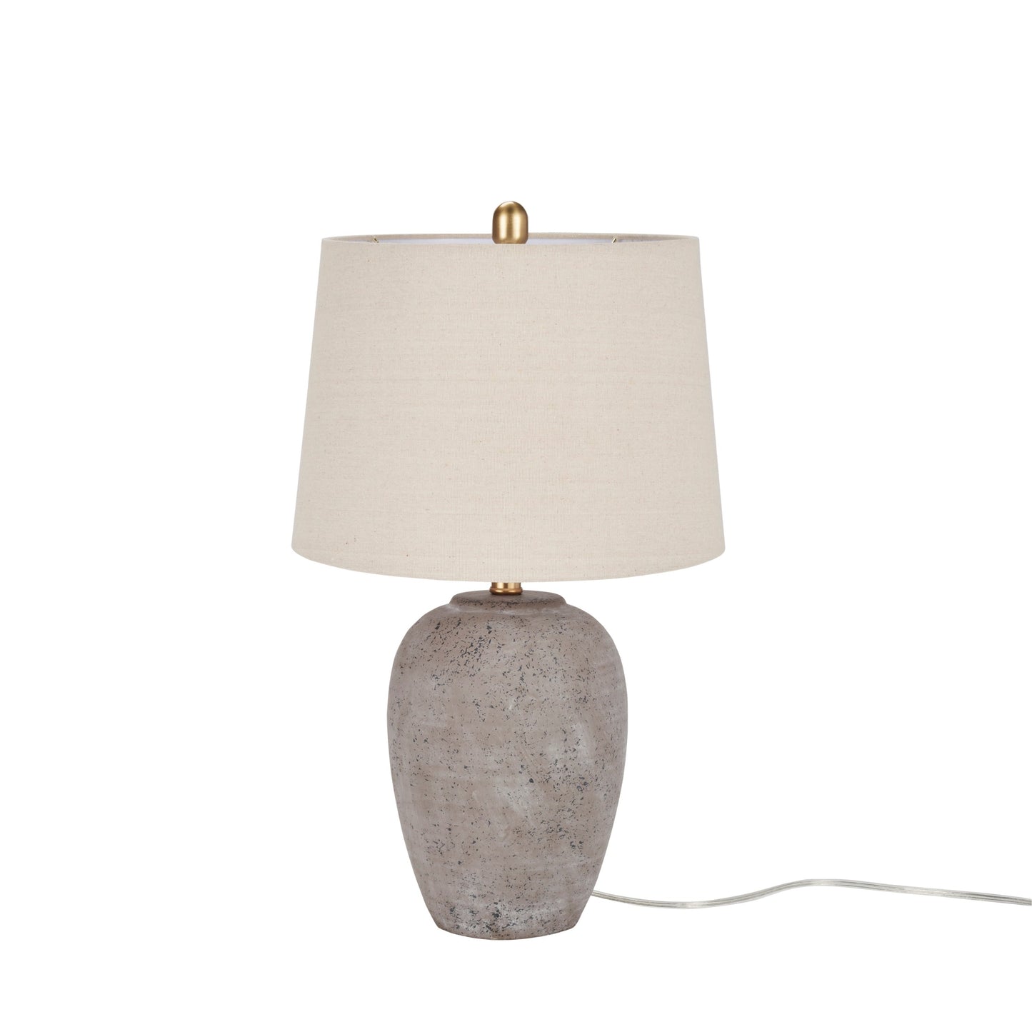 Lampada da tavolo in ceramica non smaltata Nourison 23