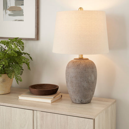 Lampada da tavolo in ceramica non smaltata Nourison 23