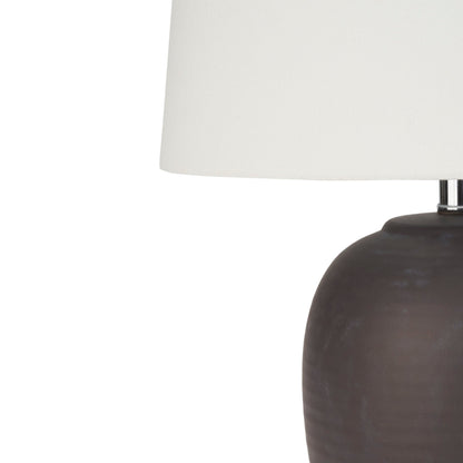 Lampada da tavolo in ceramica non smaltata Nourison 23