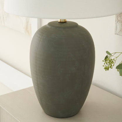 Lampada da tavolo in ceramica non smaltata Nourison 23