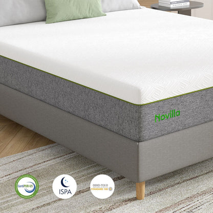 Materasso in memory foam Novilla da 10 pollici, comfort medio