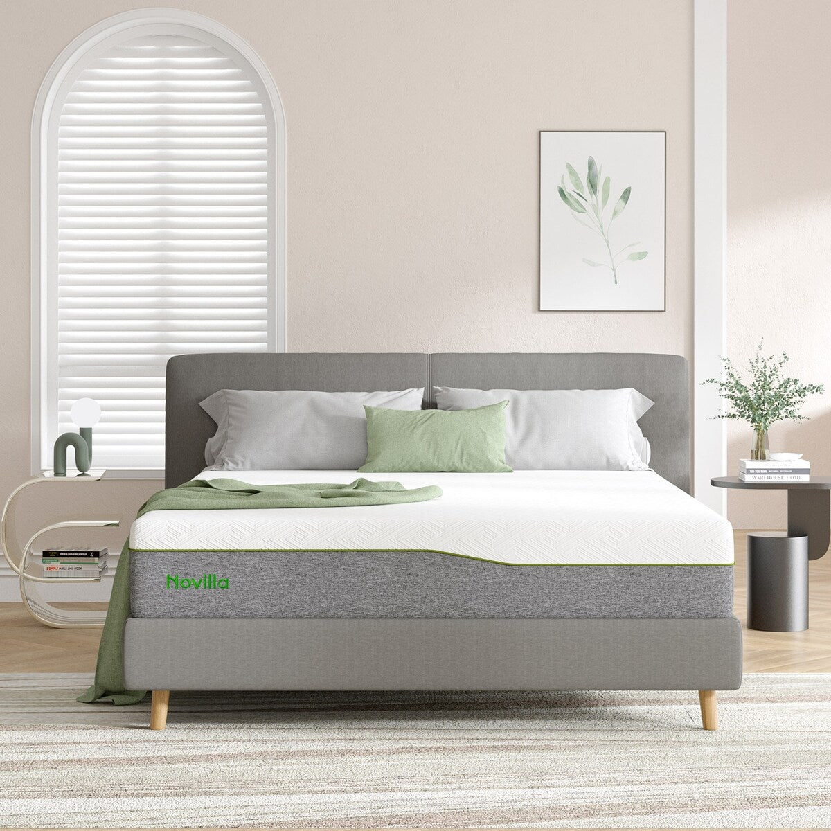 Materasso in memory foam Novilla da 10 pollici, comfort medio
