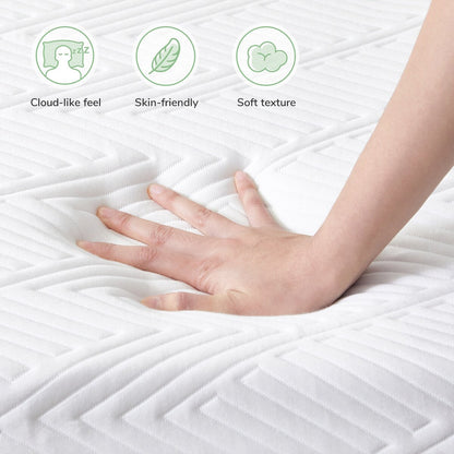 Materasso in memory foam Novilla da 10 pollici con gel rinfrescante di medie dimensioni in una scatola