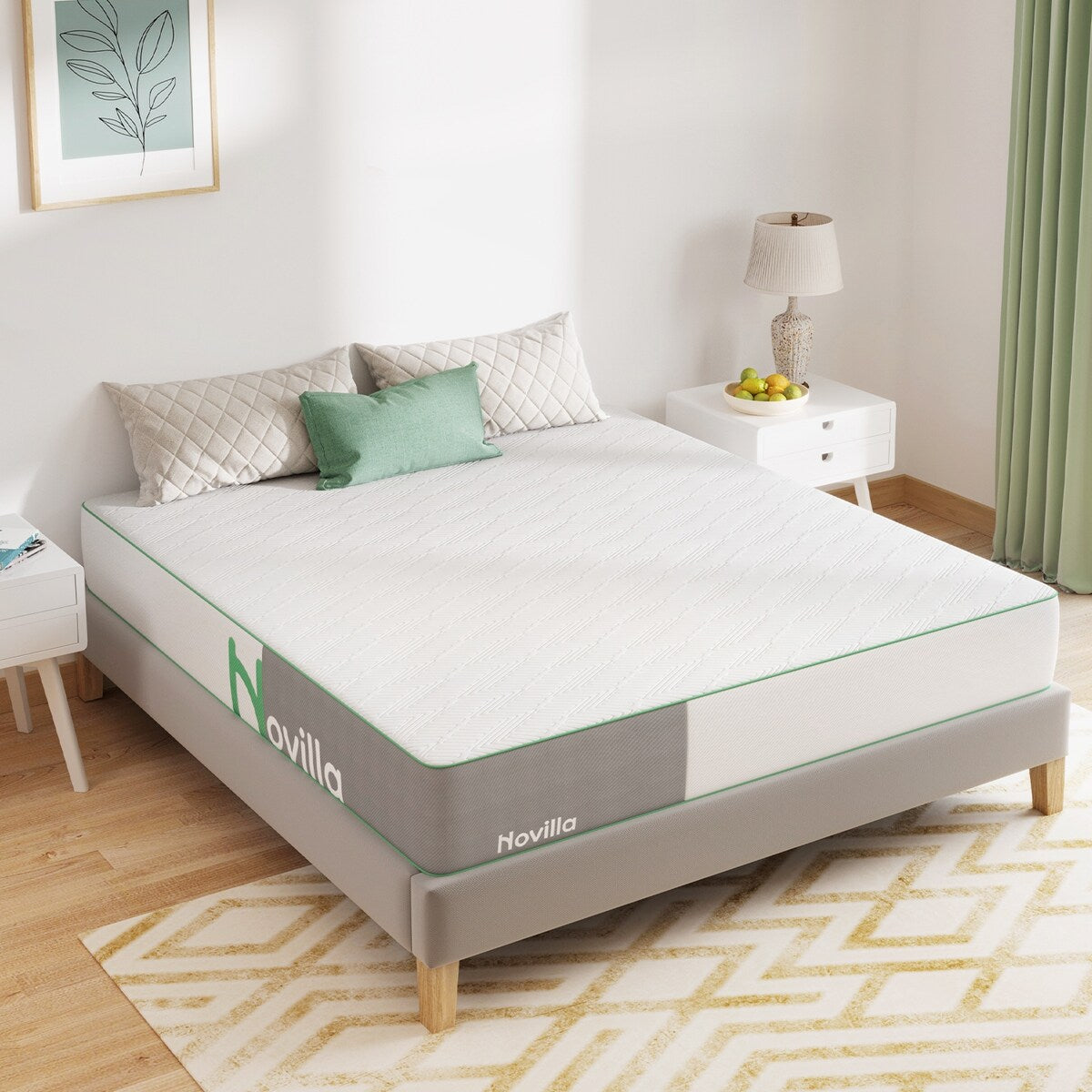 Materasso in memory foam Novilla da 10 pollici con gel rinfrescante di medie dimensioni in una scatola