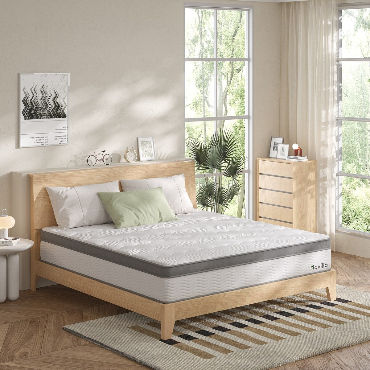 Materasso ibrido in memory foam Novilla Comfort Cool Gel da 12 pollici