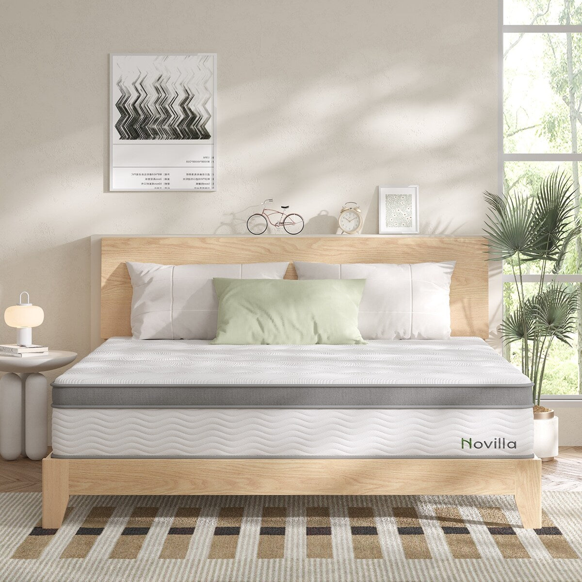 Materasso ibrido in memory foam Novilla Comfort Cool Gel da 12 pollici