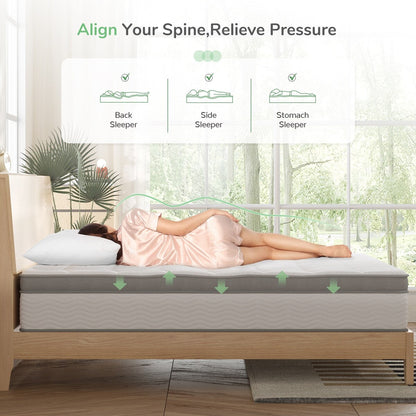 Materasso ibrido in memory foam Novilla Comfort Cool Gel da 12 pollici