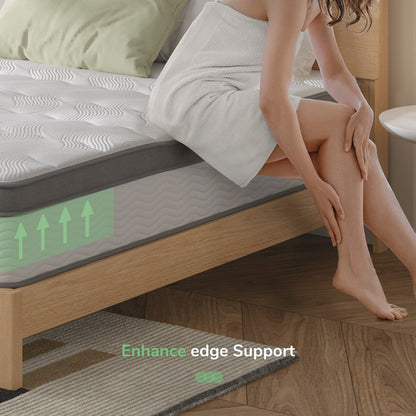 Materasso ibrido in memory foam Novilla Comfort Cool Gel da 12 pollici