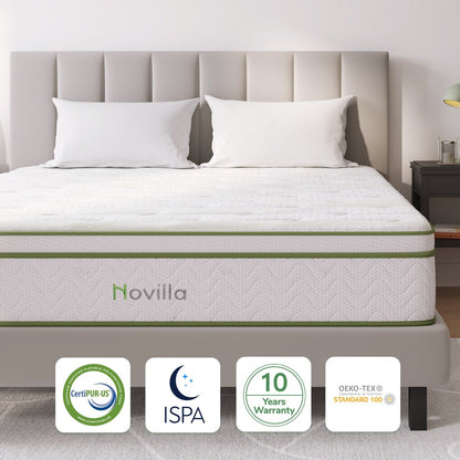 Materasso ibrido in memory foam Cool Gel Novilla da 12 pollici